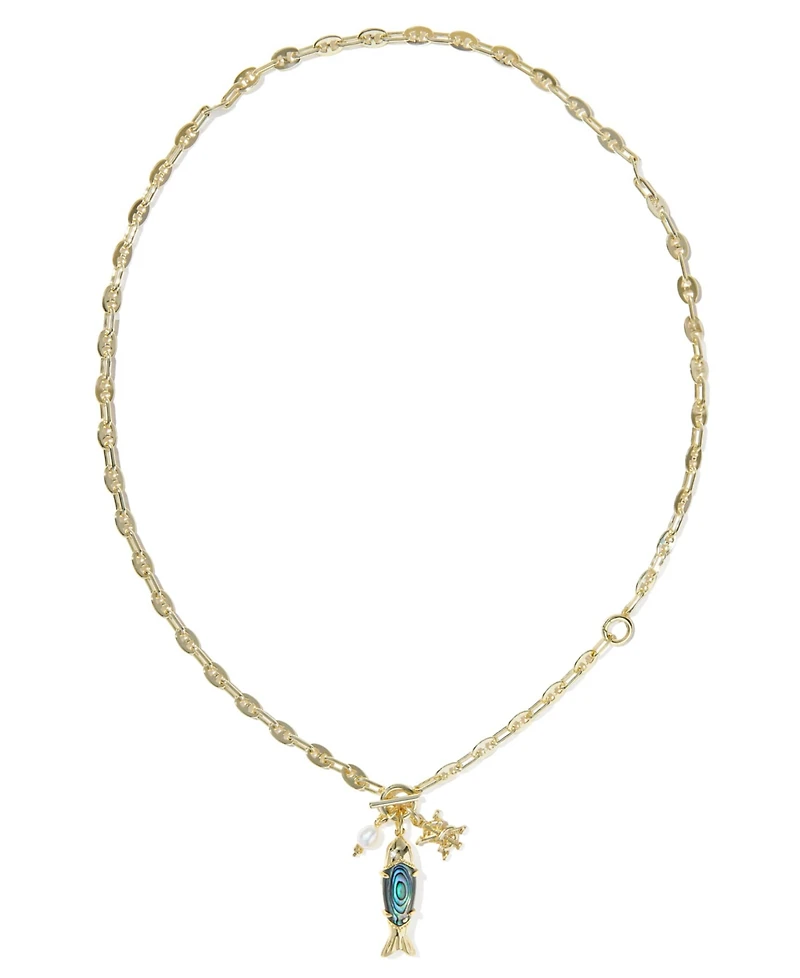 Kendra Scott 14k Gold-Plated Parker Fish Long Charm Necklace