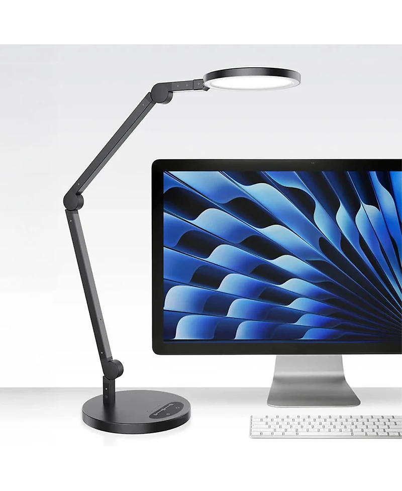Lume Cube Edge Light 2.0 Bi-Color Led Desk Lamp with Electronic Base