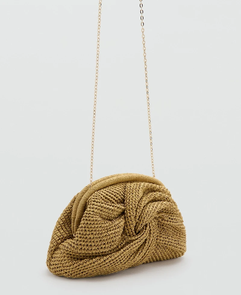 Mango Women's Natural Fibre Handbag