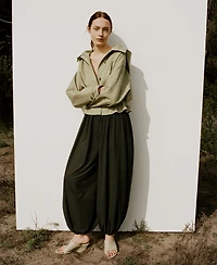 Mango Women's Mid-Rise Baggy Pants