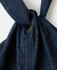 Mango Women's Halter-Neck Denim Top