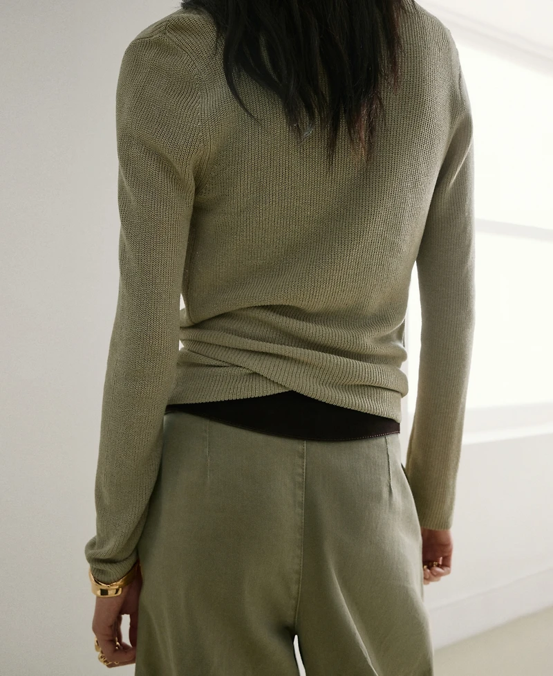 Mango Women's Bow Knitted Cardigan