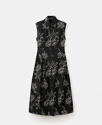Mango Women's Embroidered Floral Shirtdress