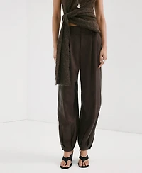Mango Women's Baggy Lyocell Pants