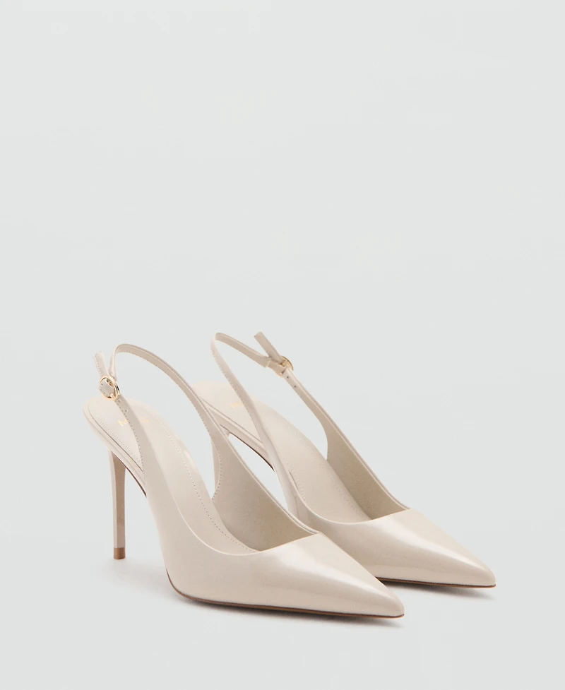 Mango Women's Patent Leather Heel Shoes