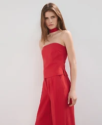Mango Women's Neck Strap Lyocell Top