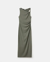 Mango Women's Metal Detail Fitted Dress