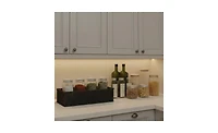 Household Essentials Handwoven Paper Rope Rectangular Storage Basket, Black