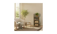 Household Essentials Rattan Woven Accent Shelf