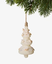 Holiday Lane Seaside Glass Shell Tree Ornament, Macy's Exclusive