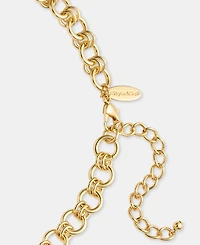 Style & Co Gold-Tone Pendant Link Necklace, Macy's Exclusive