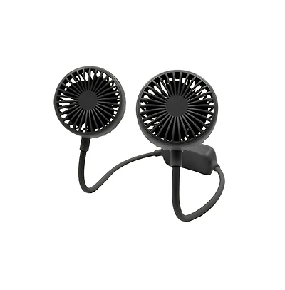 GabbaGoods Neck Wrap Fan with Adjustable and Secure Goose Neck, Comfortable Long Lasting, 3 Speeds