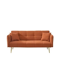 Streamdale Furniture 70'' Teddy Fleece Convertible Sofa Bed