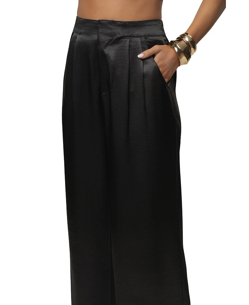 Jluxlabel Womens Thea Satin Pants
