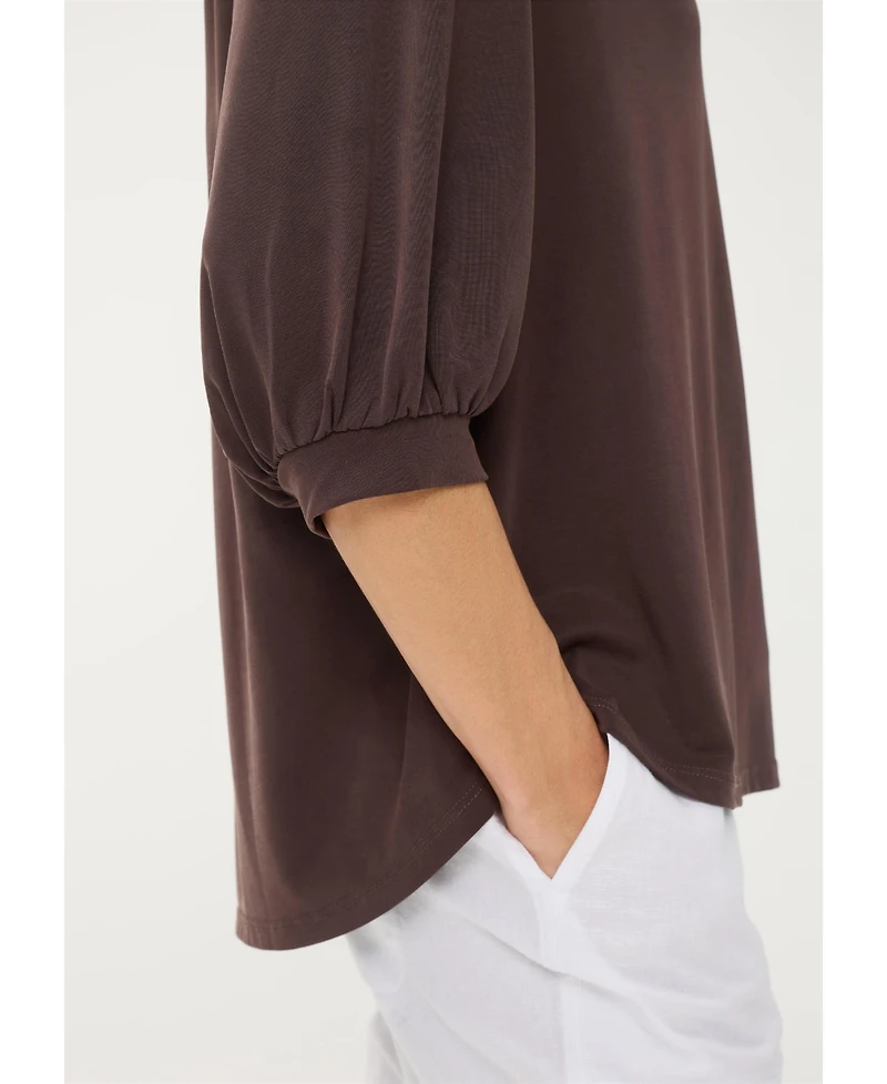 Olsen Women's Solid Tunic T-Shirt