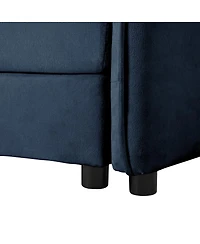 Streamdale Furniture Oversized Chenille Accent Chair Set of 2, Comfy Single Sofa Chair, Modern Armchair