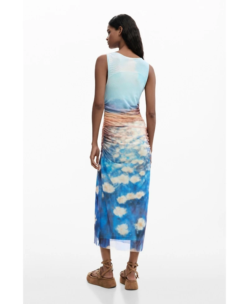 Desigual Women's Draped Waterlily Dress