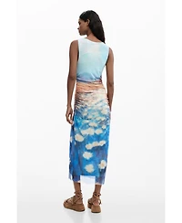 Desigual Women's Draped Waterlily Dress