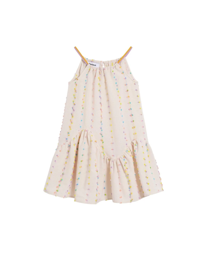 Desigual Girls Girls's Strappy dress with pompoms