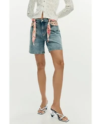 Desigual Women's Embroidered denim shorts