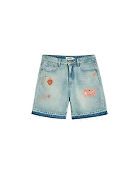 Desigual Women's Printed denim bermuda