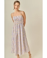 English Factory Women's Embroidered Strapless Maxi Dress