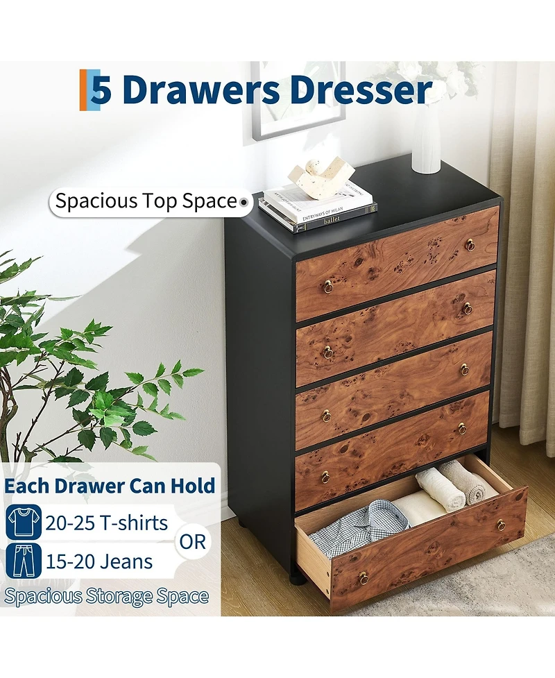 gaomon -Drawer Dresser for Bedroom
