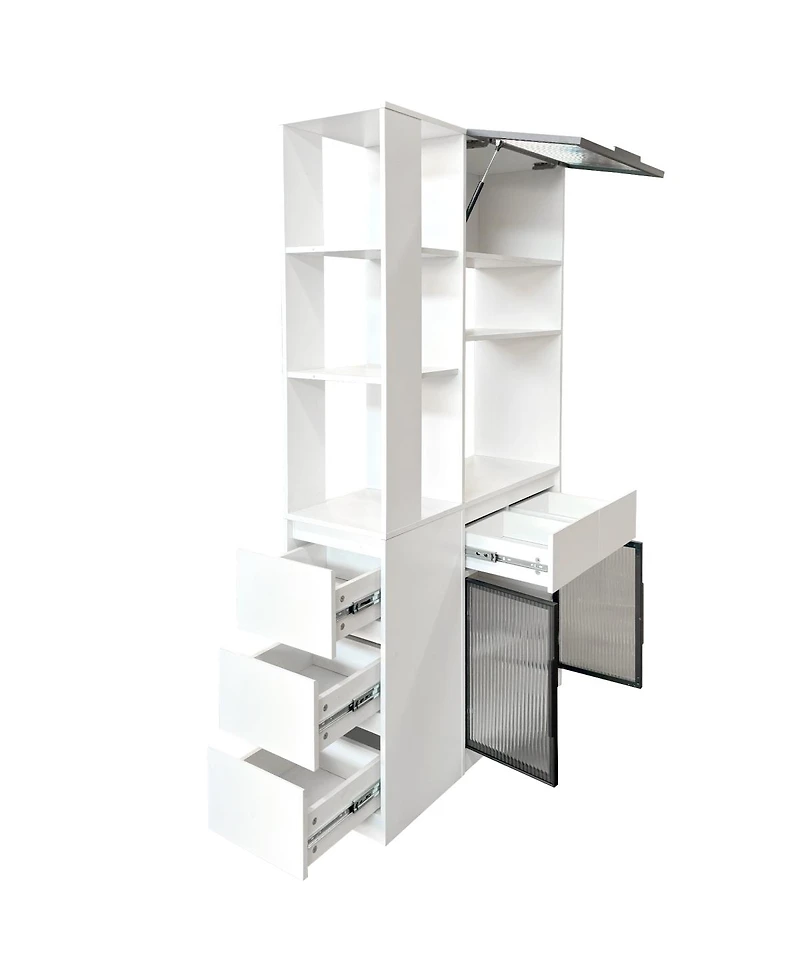 Streamdale Furniture Tall Storage Cabinet with Multi-functional Space