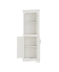 Streamdale Furniture Tall Corner Cabinet with Doors