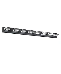 Busdays 52 Inch Modern 8 Light Led Vanity Light Sleek Bathroom Wall Fixture Iron and Acrylic Dimmable for Bathroom Mirror Lighting