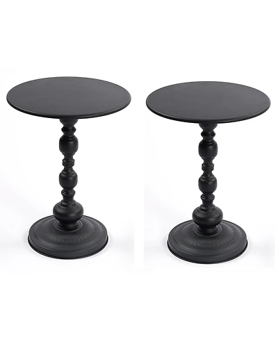 Streamdale Furniture Vintage Metal Round Coffee/End Table