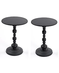 Streamdale Furniture Vintage Metal Round Coffee/End Table