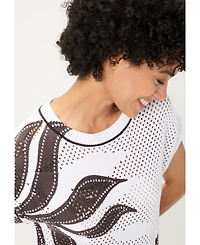 Olsen Women's Ajour Knit Sweater