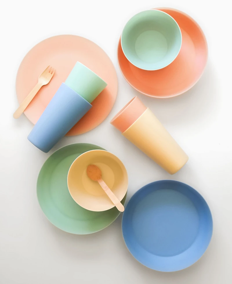 Abode Homewares Essential Polypropylene Jumbo Assorted 4 Pack