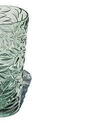 Abode Homewares Embossed Leaf Acrylic Drinking Glasses