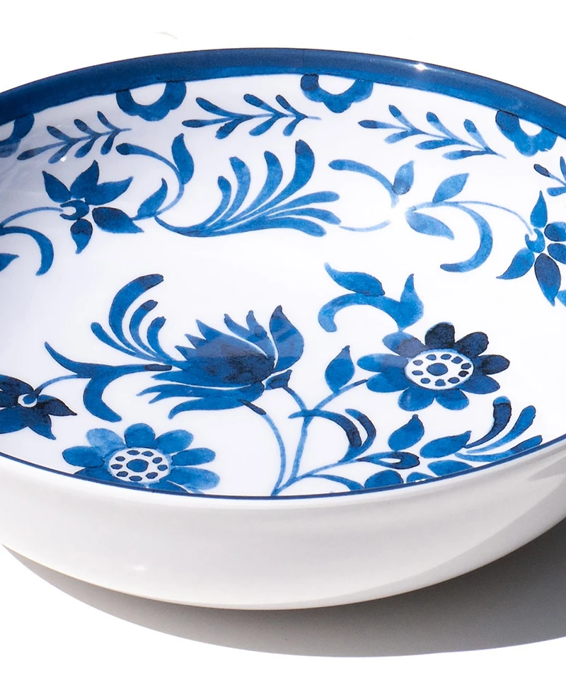 Abode Homewares Medallion Flower 11.9" Melamine Serving Bowl