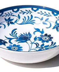 Abode Homewares Medallion Flower 11.9" Melamine Serving Bowl