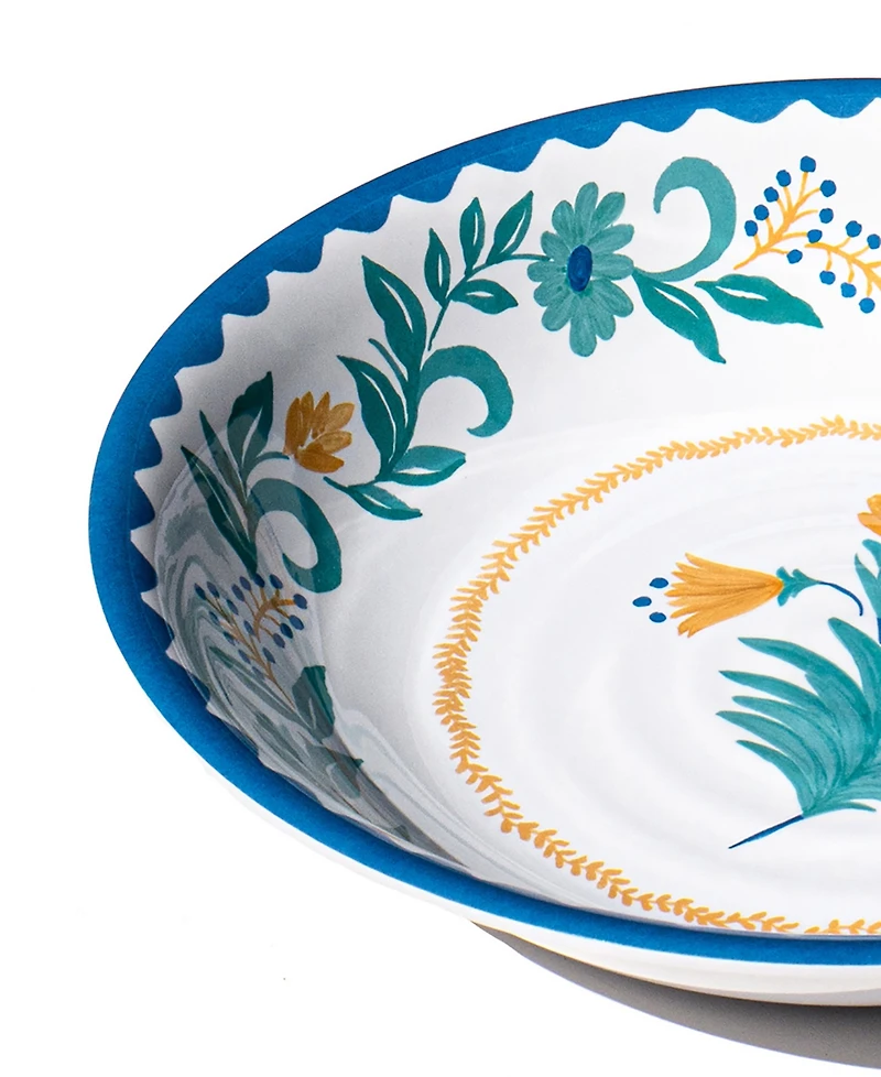 Abode Homewares Montelupo 13.8" Melamine Serving Bowl