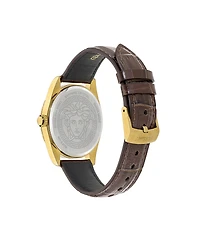 Versace Men's Millenyium Calf Leather Strap Watch 40mm