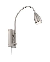 360 Lighting Lido 18" High Wall Reading Lamp with Plug-In Cord and Gooseneck Arm