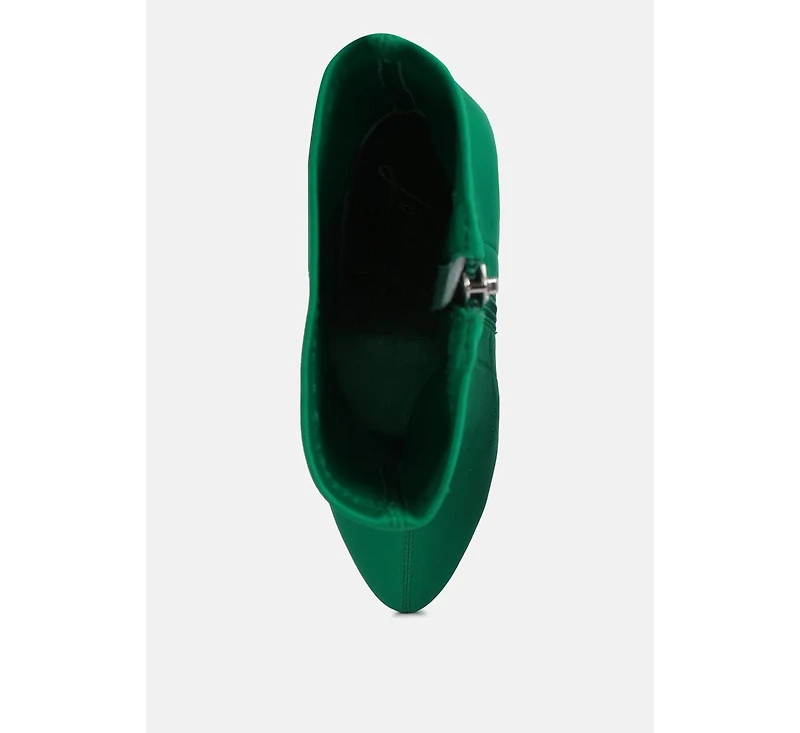 Patotie Lycra High Heel Ankle Boots