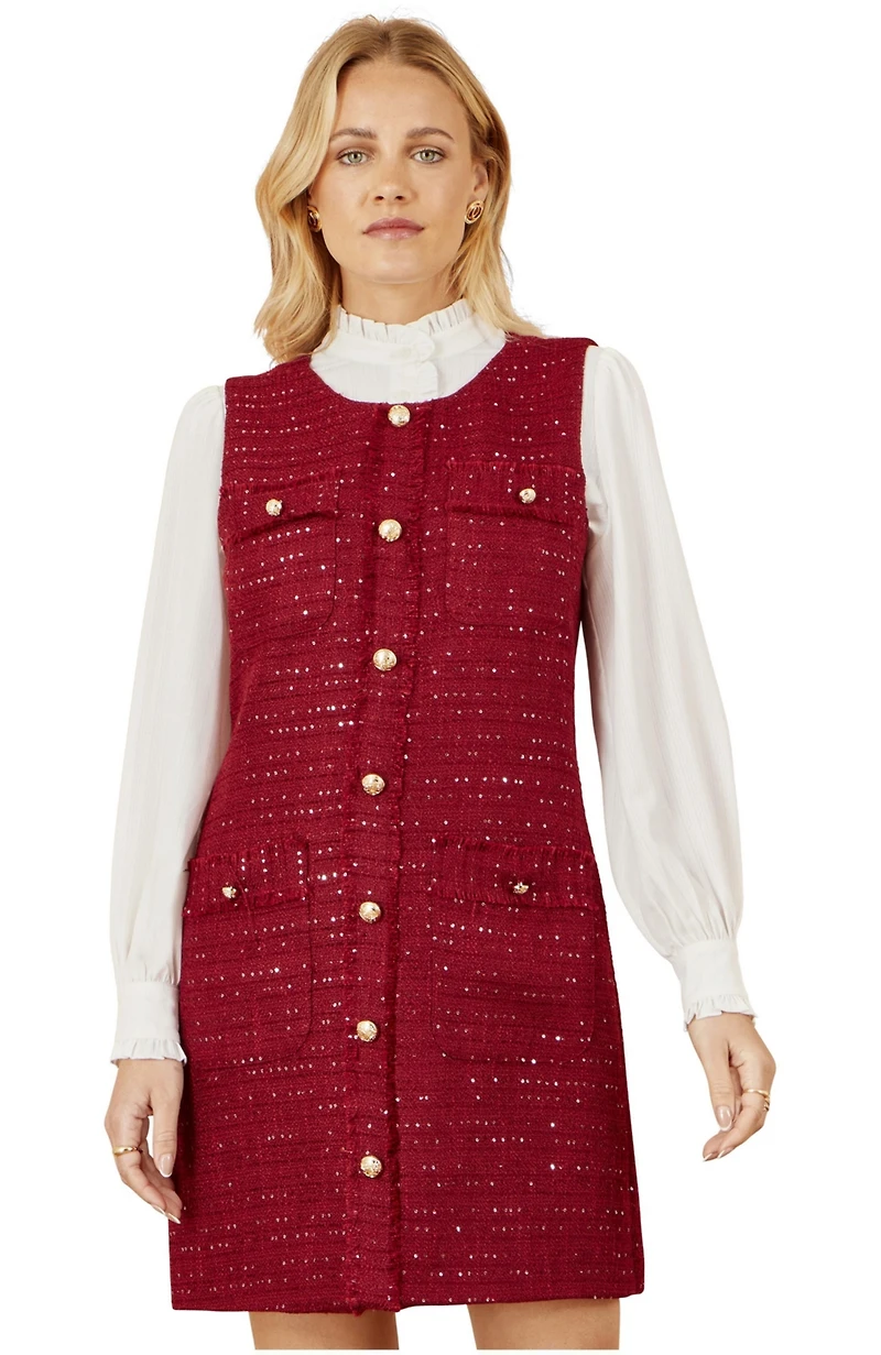 Yumi Women's Boucle Tunic Dress