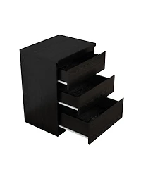 Streamdale Furniture 19.7inches 3-Drawer Nightstand/Side Table