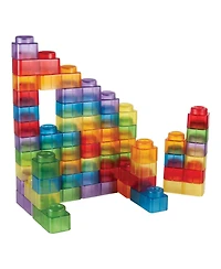 Kaplan Early Learning Translucent Soft Blocks - 80 Pieces