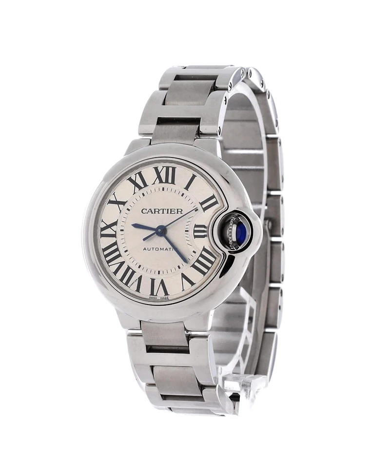 Pre-Owned Cartier Ballon Bleu de Cartier Automatic Watch in Stainless Steel 33mm