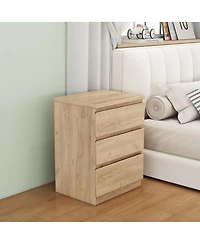 Streamdale Furniture 3-Drawer Handle-Free Nightstand/Side Table