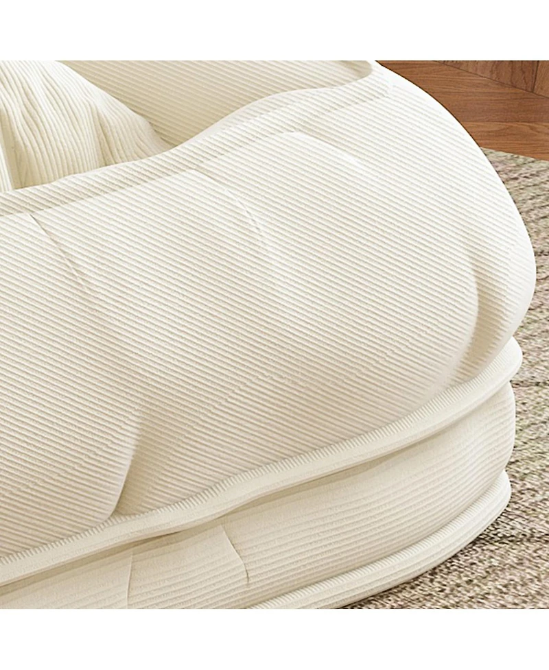 Streamdale Furniture Upholstered Human Dog Bed for Adults & Pets, Foldable Lazy Sofa with 5 Adjustable Positions.