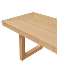 Streamdale Furniture Farmhouse Extendable Dining Table Set with 4 Chairs