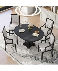Streamdale Furniture Retro 5piece Extendable Dining Set
