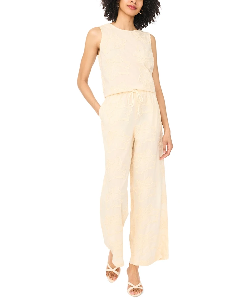 Vince Camuto Women's Crewneck Boxy Cotton Tank Top